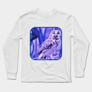 Purple Owl in the Bayou Long Sleeve T-Shirt